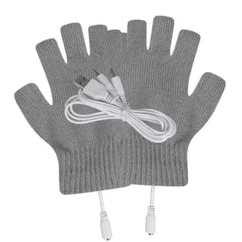Перезаряжаемые нагревательные перчатки USB Перезаряжаемые нагревательные варежки Зимние Моющиеся грелки для рук с электроподогревом в холодную погоду
