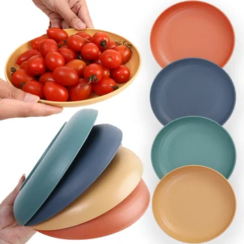 Пластиковые тарелки для фруктового стола, блюдо с косточками, поднос для салата, Многофункциональное блюдо для закусок, посуда для вечеринок, кухонные принадлежности.