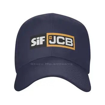 Повседневная джинсовая кепка с графическим принтом JCB-SIF, вязаная шапка, бейсболка