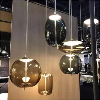 Подвесной светильник Brokis Knot в скандинавском стеклянном шаре - точная копия дизайнерского светильника для гостиной, обеденного стола, прикроватных светильников в спальне