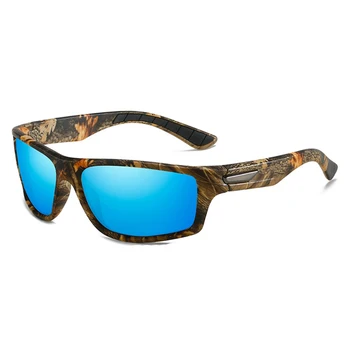 Поляризованные солнцезащитные очки под дерево для мужчин и женщин Фирменного дизайна класса Люкс для езды на велосипеде и вождения Синие солнцезащитные очки Polaroid Eyewear Shades
