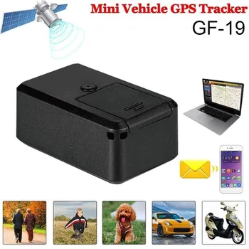 Портативный GPS-трекер Mini GF19 GPS / AGPS /WiFi Автомобильный локатор Магнитный GSM /GPRS Противоугонное устройство слежения за автомобилем в режиме реального времени Antiloss