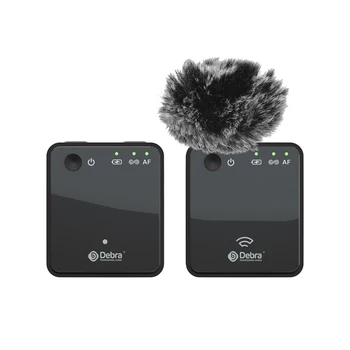 Портативный беспроводной петличный микрофон Debra Audio GO-PRO 2.4G Mini с радиусом действия 100 м для прямой записи со смартфона на зеркальную камеру