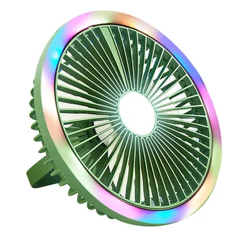 Потолочный вентилятор Лампа RGB Освещение Электрический вентилятор Кондиционер Портативный СВЕТОДИОДНЫЙ светильник для палатки Бытовой Настольный вентилятор заполняющего света
