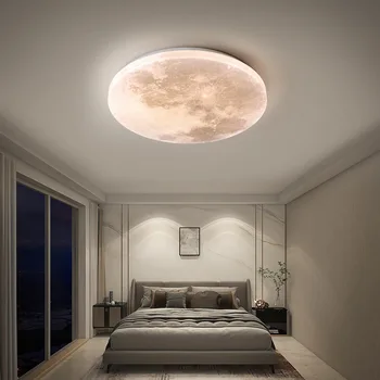 Потолочный светильник Moon Balcony, светодиодная лампа для спальни творческой личности в скандинавском современном стиле, теплый романтический декор комнаты Moon Lamp