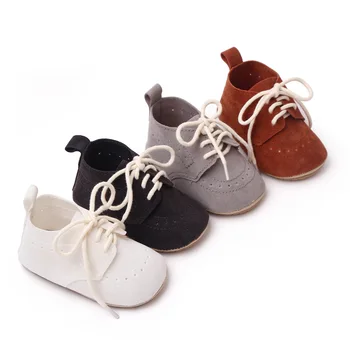 Прибытие ребенка Повседневная детская обувь для новорожденных девочек и мальчиков Обувь на мягкой подошве, нескользящие замшевые кроссовки на жесткой подошве
