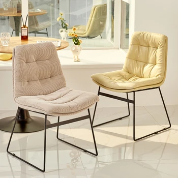 Простой ресторанный стул в скандинавском стиле, компьютерный стул, кресло для маникюра с двойным сидением, Устойчивая мебель для гостиной