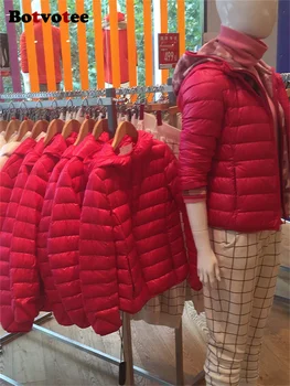 Пуховик Botvotee на молнии для женщин, осень-зима 2023, Новые модные повседневные пальто с длинным рукавом, Шикарные парки с капюшоном с длинным рукавом