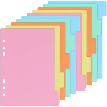 Разделительная доска для карточек Папка для карточек Блокнот для переплетов 6 Вкладок Тема для переплетов Симпатичные этикетки Папка для файлов