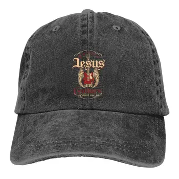 Разноцветная шляпа Иисуса Христа, женская кепка с козырьком, Персонализированные шляпы для любителей гитары Jesus