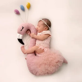 Реквизит для фотосъемки новорожденных, подушки для позирования в форме лебедя, аксессуары для фотосъемки