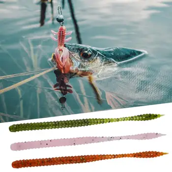 Рыболовные приманки 10шт 135 мм 2,8 г Обтекаемый дизайн Яркий цвет Искусственные Дождевые черви Мягкие Приманки Рыболовные принадлежности