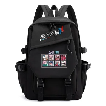 Рюкзак Daring in the Franxx 02 Подростковый школьный ранец, мужские и женские дорожные сумки для ноутбука, модные уличные сумки для мальчиков и девочек, Mochila