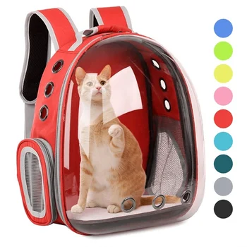 Рюкзак для кошек, космическая капсула, сумка для домашних животных, Дышащая Портативная Прозрачная сумка для переноски домашних животных, сумка для транспортировки щенков