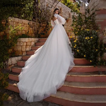 Свадебное платье принцессы с аппликацией 2023, Свадебное платье Renda, Кожаное Платье из натуральной кожи, Элегантное Платье для невесты в стиле Кэжуал.