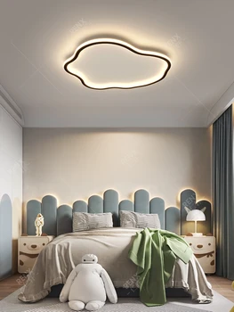 Свет в спальне, дизайнерский стиль в скандинавском минимализме, креативные облака, освещение детской комнаты