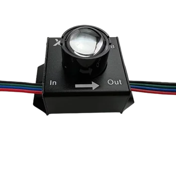 Светодиодный прожектор RGB с управлением UCS1903/WS2811 высокой мощности мощностью 3 Вт; Адресуемый DC5V; IP40; Угол луча 5 градусов