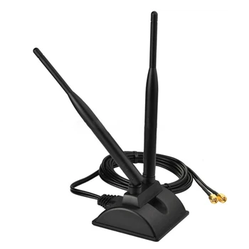 Сигнал Wi Fi с Внешней Антенной 2,4 ГГц 5 ГГц 6dBi С Двухдиапазонным Магнитным Основанием Подходит для Беспроводной камеры безопасности