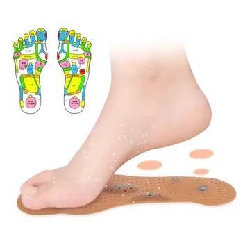 Силиконовые магнитные массажные стельки EiD, Лечебные стельки для похудения, подушечки для обуви для точечного массажа ног, оптовая продажа, Унисекс