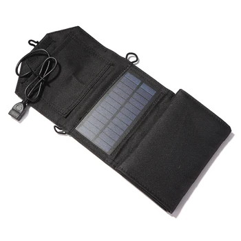 Складное зарядное устройство для солнечной панели USB мощностью 10,5 Вт, зарядка аккумулятора для мобильных устройств на открытом воздухе