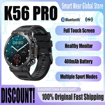 Смарт-Часы 1,39 Дюйма HD Bluetooth CallMen Спортивный Фитнес-Трекер Пульсометр 400 мАч Smartwatch Для XIAOMI Android IOS K56 PRO