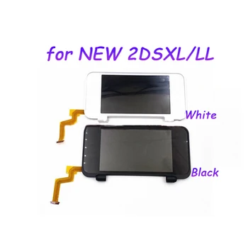 Сменный сенсорный экран для нового 2DS XL LL, нового 2DSLL, дисплея на консольной панели, защитные экраны, белый черный экран