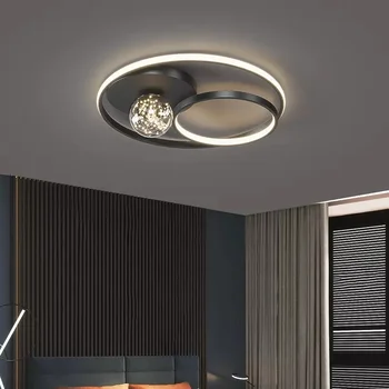 Современные круглые светодиодные потолочные светильники для гостиной спальни Простая кольцевая лампа для кабинета Проход в коридоре Внутреннее освещение