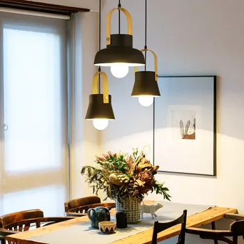 Современный простой ресторанный подвесной светильник Nordic creative personality Macaron shop bar подвесной светильник столовая ресторанная лампа