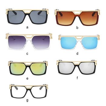 Солнцезащитные очки в металлической пластиковой квадратной оправе, очки Clear Vision, легкие средства для ухода за глазами, Цветные очки высокой четкости