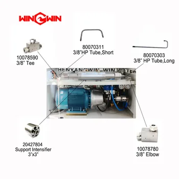 Станок для гидроабразивной резки HP Фитинговый компонент A-0776-2 10078590 3/8 Запасные части для гидроабразивного насоса высокого давления 