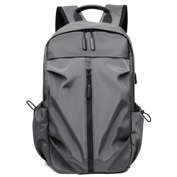 Студенческие школьные рюкзаки для мальчиков, повседневные мужские Женские пакеты для деловых поездок, Оксфордская водонепроницаемая сумка для ноутбука с USB-портом для зарядки