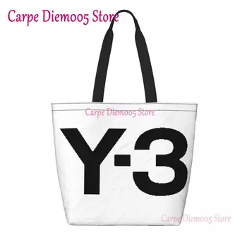 Сумка для покупок Yohji Yamamoto Skullies с милым принтом, многоразовая холщовая сумка для покупок через плечо