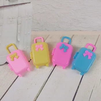 Сумки для игрушек Подходят для 11-дюймовых детских выдвижных ящиков с бабочками на колесиках, выдвижных ящиков, многоцветных коробок для кукол, четырех комплектов.