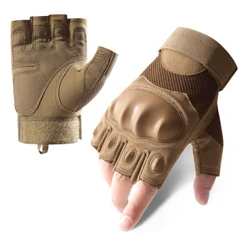 Тактические перчатки мужские Z909 Защита для альпинизма на открытом воздухе на полпальца Противоскользящие перчатки для велоспорта для фитнеса Мужские