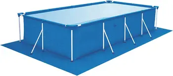 Тканевый прямоугольный коврик для бассейна, надувной складной коврик для защиты бассейна для наземного бассейна