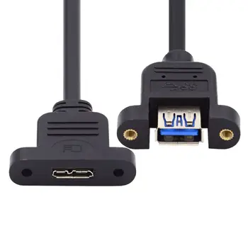 Удлинительный кабель Chenyang USB 3.0 для подключения к USB 3.0 Micro-B с винтовым креплением