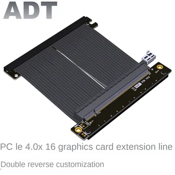 Удлинительный кабель видеокарты ADT с двойным обратным PCIe 4.0 x16, стабильное шасси на полной скорости, настроенное продавцом