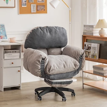 Удобная Эргономичная подушка для офисного кресла, Роскошный подъемник с высокой спинкой, Поворотная подушка для офисного кресла на колесиках, Офисная мебель Sillas