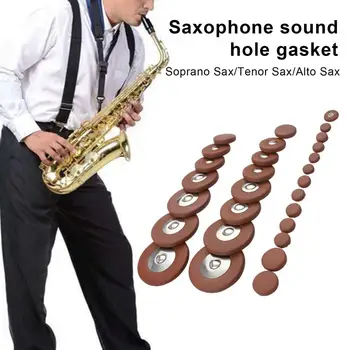 Удобные сенсорные подушечки для саксофона с гладкими краями из искусственной кожи, набор подушечек для саксофона для начинающих студентов для детей