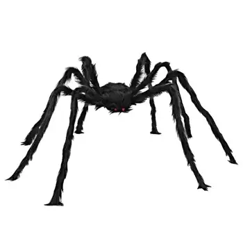 Украшения с Гигантским пауком на Хэллоуин, реквизит с Гигантским страшным пауком, подделка под Хэллоуин, реквизит с огромным пауком для вечеринки во дворе