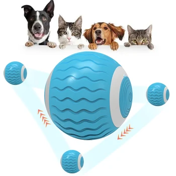 Умная игрушка для кошек Электрический Мячик для кошек Автоматический катящийся мячик для собак и кошек Интерактивные игрушки для кошек, играющих в помещении, Аксессуары для домашних собак и кошек