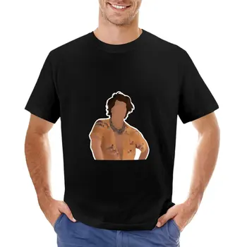 Футболка John B, черные футболки, рубашка с животным принтом для мальчиков, пустые футболки, мужские футболки с длинным рукавом