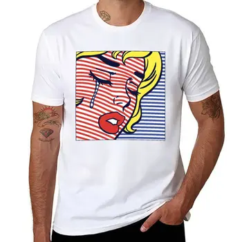 Футболка Pop Lines, футболка оверсайз, мужские футболки с рисунком аниме