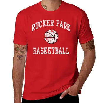 Футболка Rucker Park Basket Ball, летняя одежда, футболка оверсайз с коротким рукавом, топы большого размера, облегающие футболки для мужчин
