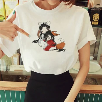 Футболка Tgcf женская футболка с летними комиксами harajuku, женская одежда с японскими комиксами в стиле аниме