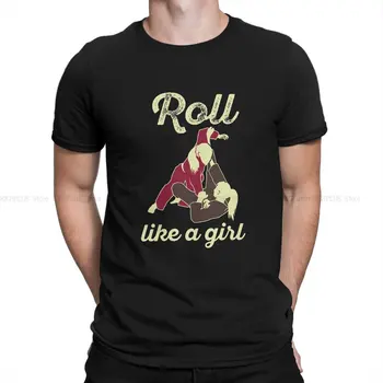 Футболка Для джиу-джитсу Roll Like A Girl Классическая базовая футболка из полиэстера для отдыха Мужская футболка ofertas trendy