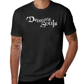 Футболка с потертым логотипом Demon's Souls 2020, быстросохнущая футболка, эстетичная одежда, мужские футболки с длинным рукавом
