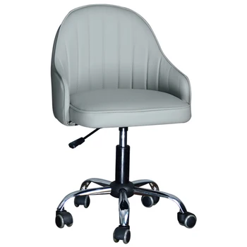 Шкив Офисного кресла, Поднимающийся и опускающийся Компьютерный стул, Сидячая спинка, Удобное кожаное сиденье для домашней спальни