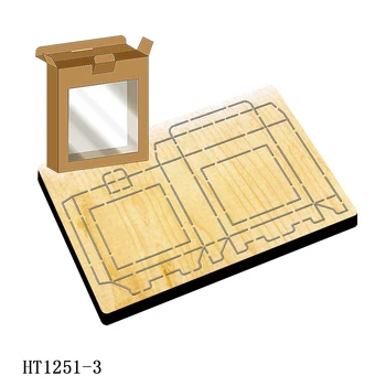 Штампы для резки коробок для конфет - новые штампы и деревянные формы HT1251, подходящие для обычных штамповочных машин, представленных на рынке.