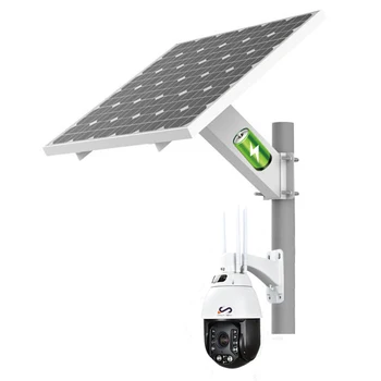 Экономичная уличная PTZ-камера 1080P 4G с комплектом солнечной энергии мощностью 60 Вт 40АЧ Комплект PTZ-камеры 4G на солнечной батарее